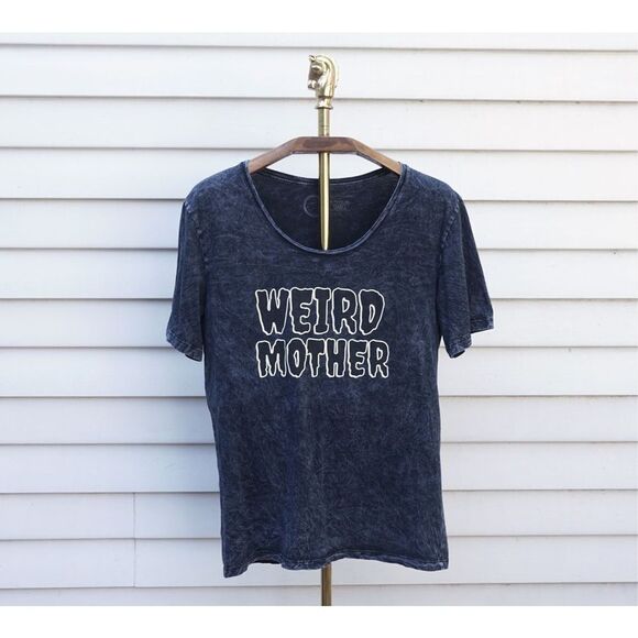 Drawings by Nicole Weird Mother Grey Scoop Neck T-Shirt - Picture 1 of 5